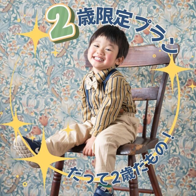色んなことがたくさんできるようになる2歳✨️
お子様の成長の証をぜひ残しませんか📸

👧🏻2歳プラン ￥23,000
(30カットデータ･A3サイズ3面見開きアルバム付き)

スタジオか洞峰公園をお選び頂けます🍀*゜

┈┈┈┈┈┈ 𖤣𖥧𖥣𖡡𖥧𖤣 ┈┈

カシュカシュスタジオご利用方法
①ご予約＆お問合せ
⭐️お電話 029-850-3890
⭐️公式LINE
⭐️予約、問い合わせフォー厶(@cachecache_tsukubaハイライト〈プラン･料金〉)

からご予約＆お問合せ📞
スタジオの見学や打ち合わせも無料で承っております😌
※tsukuba.cache2@gmail.comのメールを受信できるよう事前にご確認をお願いします

②ご来館
③データ＆アルバム等の受け取り
アルバム等の商品はご自宅へ郵送でお届けいたします📮
撮影当日に《よく出来ましたカット10枚》をLINEにてお渡しさせて頂きます✨️

@cachecache_tsukuba
茨城県つくば市二の宮2-17-10 パークサイド洞峰A号
open平日/11:00~18:30
closed火曜

 #カシュカシュ  #ファミリーフォト
