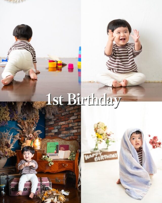 1歳おめでとう✨️
この1年で大きく成長した証を残しませんか？📷

1歳アルバムプラン ￥39,000
(データ･A3サイズ3面見開きアルバム付き)

スタジオまたは洞峰公園をお選び頂けます🍀*゜

┈┈┈┈┈┈ 𖤣𖥧𖥣𖡡𖥧𖤣 ┈┈

カシュカシュスタジオご利用方法
①ご予約＆お問合せ
⭐️お電話 029-850-3890
⭐️公式LINE
⭐️予約、問い合わせフォー厶(@cachecache_tsukubaハイライト〈プラン･料金〉)

からご予約＆お問合せ📞
スタジオの見学や打ち合わせも無料で承っております😌
※tsukuba.cache2@gmail.comのメールを受信できるよう事前にご確認をお願いします

②ご来館
③データ＆アルバム等の受け取り
アルバム等の商品はご自宅へ郵送でお届けいたします📮
撮影当日に《よく出来ましたカット10枚》をLINEにてお渡しさせて頂きます✨️

@cachecache_tsukuba
茨城県つくば市二の宮2-17-10 パークサイド洞峰A号
open平日/11:00~18:30
closed火曜

 #カシュカシュ  #ファミリーフォト